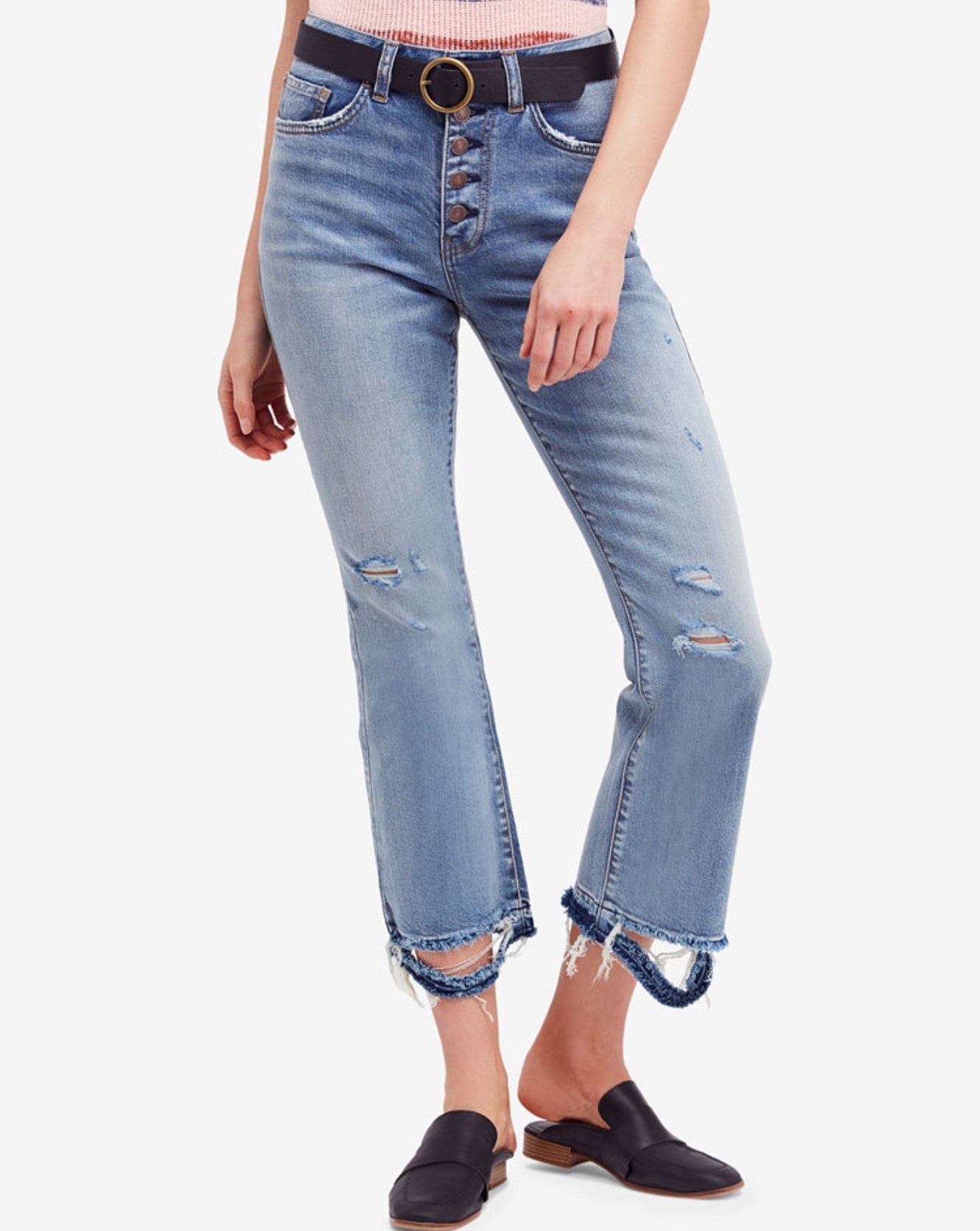 Free People The Dylan High-Rise Bootcut Jeans