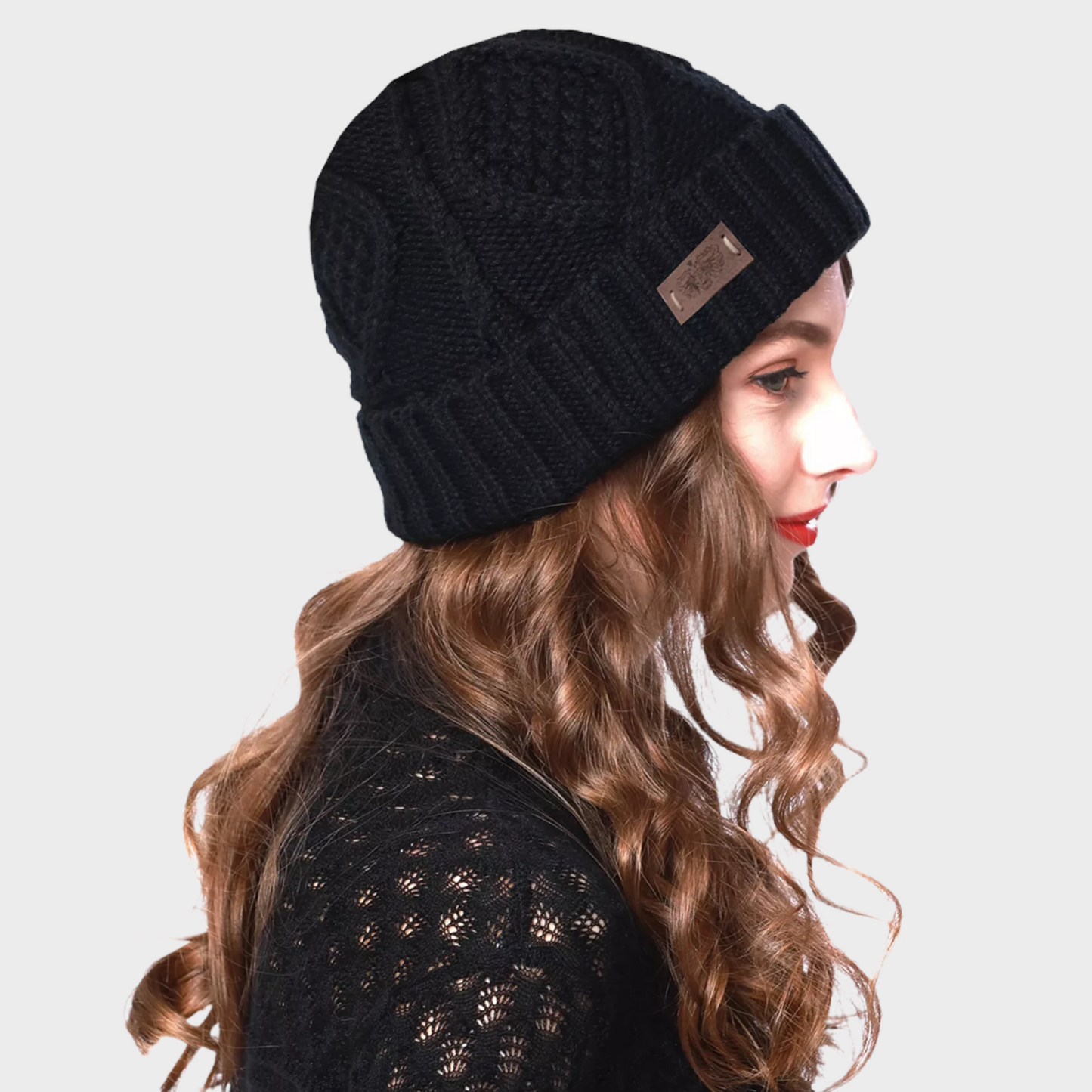 ANGELA & WILLIAN Women's Beanie with Sherpa Lining